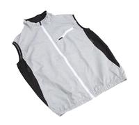 CHICIRIS Gilet de Refroidissement en Maille Réglable, Vêtements Climatisés, Forte énergie éolienne pour Hommes et Femmes, Travailleurs de la Construction, Aventure en Plein Air, Nylon Gris Clair, (L)