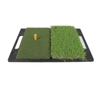CHICIRIS Golf Portable Frappe l'herbe, 2 sur 1 Tapis de Pratique de Swing avec un Support en Caoutchouc Non Glissant pour les Sports de Plein Air Intérieurs à la Maison, avec stabilité et sécurité,
