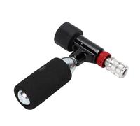 CHICIRIS Gonfleur de Pneu de Vélo CO2, Pompe à Air de Vélo Portable à Remplissage Rapide avec Valve de Contrôle pour Valves Schrader, Compatible avec Les Cartouches 12 G 16 G 18 25,