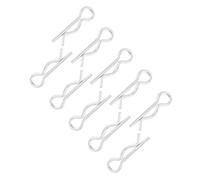 CHICIRIS Goupille Fendue de Type R 1,2 X 20 Mm, Broches de Retenue en Fer galvanisé, Clips à Ressort, avec Finition Décorative Durable, pour le Remplacement D'épingle à Cheveux de