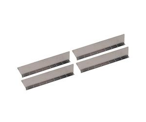 CHICIRIS Gouttière en Aluminium avec Vis, Lot de 4 | Matériau durable, Empêche les débordements, Installation facile, Adapté au toit, Protection contre les fortes pluies