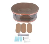 CHICIRIS Griffoir pour Chat, Carton ondulé Souple Porteur pour Chats de 10 Kg avec Conception Zéro Pression pour Jeu en Intérieur et Sieste Multifonction