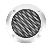 CHICIRIS Grille de Haut-Parleur 4 Pièces, Maille en Fer perforé Dur avec Une Forte Résistance à l'humidité et à la Température, pour Haut-parleurs de Voiture et -parleurs Décoratifs (Silver)