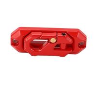 CHICIRIS Guide de Fil Métallique de Treuil RC, Guide de Treuil de Voiture d'escalade en Alliage de Zinc Haute Résistance pour Voitures RC à L'échelle 1/10 1/8, avec Réglage Fin pour KM4 (Rouge)