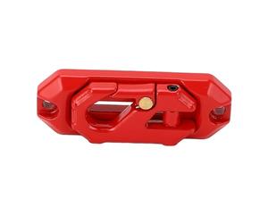 CHICIRIS Guide de Fil Métallique de Treuil RC, Guide de Treuil de Voiture d'escalade en Alliage de Zinc Haute Résistance pour Voitures RC à L'échelle 1/10 1/8, avec Réglage Fin pour KM4 (Rouge)