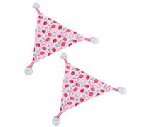 CHICIRIS Hamac Triangulaire Dragon Barbu Doux avec Ventouse Adhésive pour l'escalade, Espace Amusant pour Les Reptiles, Hamac pour Reptiles 2 Pièces (Rose Fraise Taille M)