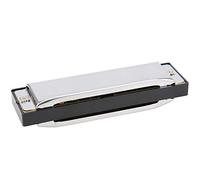 CHICIRIS Harmonica 10 Trous en Do, 20 Notes, Laiton Chromé | Orgue à bouche, fuite d\'air réduite et son plus clair, basses fortes et aigus lumineux pour les débutants