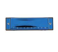 CHICIRIS Harmonica, clé C en Métal, Orgue à Bouche Diatonique à 10 Trous pour Débutants avec un Design de clé Lisse, Parfait pour les Amateurs de Musique et les Voyageurs (bleu foncé)