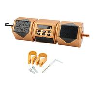 CHICIRIS Haut-Parleur Stéréo de Moto, Amplificateur Bluetooth de Moto en Métal ABS avec Audio 2 X 5 W, Lecteur de Musique étanche IP54 pour Montage sur Guidon pour Universelle