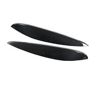 CHICIRIS Headlight Eyebrow ABS Cover Trim 2pcs UV Resistant Tape On for