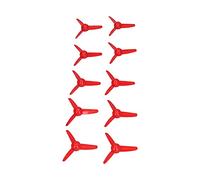 CHICIRIS Hélice de Jouet de Bricolage 70mm, Hélice à 3 Pales, Hélices de Bateau Légères, 10 Pièces pour Modèle de Voiture télécommandé (Rouge)