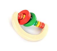 CHICIRIS Hochet pour bébé, Jouet de Dentition en Bois Massif pour Nourrissons de 0 à 12 Mois avec Conception Facile à Prendre en Main, Jouet de Développement Sensoriel Vibrant pour Nouveau-nés,