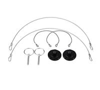 CHICIRIS Hood Lock 2pcs Universal CNC Billette en Aluminium Pin de Capture Bonnet Bonnet Hood Pin Verrouillage Verrouillage Kit D'apparence (BLACK)