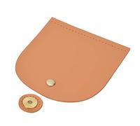 CHICIRIS Housse à Rabat en Croûte de Cuir pour Sac à Main élégant, Pièces pour Sac à Bandoulière, Accessoires Faits à la Main, Marron, Noir, Rouge, Saumon, Rose, Beige, 12,6 X 13,7 Cm (Jaune Clair)