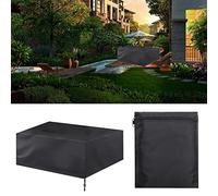 CHICIRIS Housse de Protection pour Meubles de Patio, Imperméable, Anti-poussière, Légère, Durable, Nettoyage Facile pour Table et canapé, Tissu Oxford 210D Noir, 47,24 X 47,24 X 29,13 Pouces, pour