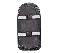 CHICIRIS Housse de Siège de Selle Arrière de Vélo en PU Noir, Coussin pour Une Conduite Confortable, Conception Ergonomique 30.5x15x3.5cm (Plaque d'assise Semi-Circulaire (Noire))