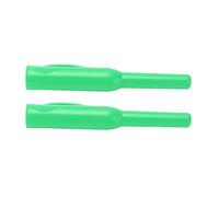 CHICIRIS Housse pour Crayon de Charpentier, 2 Pièces, Gaine de Protection Antidérapante en ABS avec de Poche, pour Crayon à Nez Long et de Marquage (GREEN)
