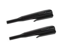 CHICIRIS Housse pour Crayon de Charpentier, 2 Pièces, Gaine de Protection Antidérapante en ABS avec de Poche, pour Crayon à Nez Long et de Marquage (BLACK)