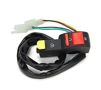 CHICIRIS Interrupteur D'arrêt de Moto, Interrupteur de Démarrage de Guidon Universel, Bouton de Commutation Marche/arrêt pour Pit Bike Quad ATV Go Kart