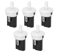 CHICIRIS Interrupteur de Porte de Réfrigérateur, 2 Broches Normalement fermé, Boîtier en Plastique avec Poussoir, pour Remplacement D'un Interrupteur de Porte de Réfrigérateur à Fente, 3