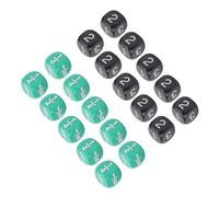 CHICIRIS Jeu de Dés de Jeu d'activité Mathématique 20 Pièces Dés en Plastique pour de société éducatif
