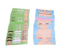 CHICIRIS Jeu de Puzzle de Visage, Plus de 50 Cartes d'expression avec Boîte Portable pour Enfants à Partir de 3 Ans, Jeu de société Familial pour Voyager et Raconter des Histoires