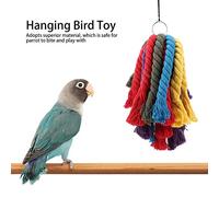 CHICIRIS Jouet à Mâcher en Corde de Coton Colorée, Cage à Oiseaux Suspendue, Prévient la Dépression chez Les Propriétaires d'oiseaux de Compagnie