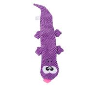 CHICIRIS Jouet animé pour Chien en Forme de Lézard Couineur, Jouet à Mâcher en Peluche coloré 19,7 X 2,8 Pouces, Parfait pour Réduire l'anxiété du Chien (Purple)