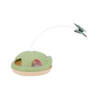 CHICIRIS Jouet Automatique pour Chat, Jouet Rotatif Interactif en Forme de Tortue en Plastique pour Chats d'intérieur avec Teaser, Jeu Engageant pour Chatons et Adultes