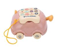 CHICIRIS Jouet de Téléphone pour bébé avec 16 Fonctions Différentes, sans Danger pour Les Enfants, Simulation de Voiture Mobile pour L'apprentissage, Plastique Résistant aux Chocs, 4,9" X 6" (Pink)