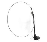 CHICIRIS Jouet Interactif pour Chat avec Plume et Cloche pour Soulager Le Stress et S'amuser Pendant Le Jeu pour Les Chatons, Résistant aux Morsures, Ventouse Puissante (Plume Blanche)