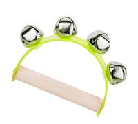 CHICIRIS Jouet Jingle Bell en Bois avec Poignée Ergonomique pour Enfants | Couleur Vive, Jouet Musical pour L'éducation Précoce, Développement des Compétences Auditives et de Coordination, Matériau