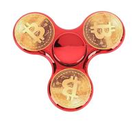 CHICIRIS Jouet Sensoriel de Galvanoplastie ABS du Bout des Doigts pour Adultes, Gadget Rotatif Anti-Stress, Cadeaux de Fête, Cadeaux d'anniversaire, Prix de Classe (Rouge)