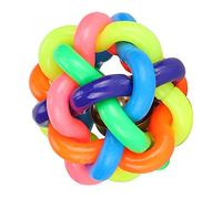 CHICIRIS Jouet Vocal pour Animaux de Compagnie, Cloche Souple Colorée, Jouets à Mâcher Durables pour Petits Chiens, Exercice D'entraînement (Moyen 7,5 cm)