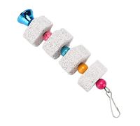 CHICIRIS Jouets à Mâcher pour Perroquets, Jouets de Meulage de Bec en Pierre Minérale pour Perroquets et Petits Animaux, Favorise la santé Dentaire et Le Plaisir de Jeu