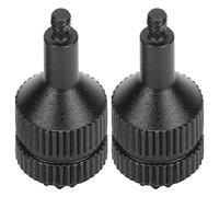 CHICIRIS Joysticks de Contrôleur RC 2 Pièces, Bâtons de Commande de Drone en Aluminium pour Télécommande de Protection V2 avec Conception Ergonomique Rétractable (BLACK)