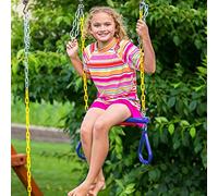 CHICIRIS Kingdom Swing Sets Accessoires de Swing pour Enfants, Bagues à Barre de Trapèze Lourds avec Chaînes et Carabiners, Résistante à la Rouille et Lisse, Tient jusqu'à 200 Kg, Entièrement
