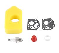 CHICIRIS Kit Complet de Joint de Membrane de Carburateur pour Petits Moteurs, Bougie D'allumage de Filtre à Air, pour Carburateurs Pulsa Prime Moteurs Verticaux, pour Sprint &, 5 Pièces