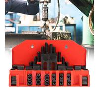 CHICIRIS Kit Complet de Pinces à Fente en T, 58 Pièces, Ensemble de Plaques de Presse Durables pour Utilisation sur Machines, Idéal pour les Tours CNC et les Moules