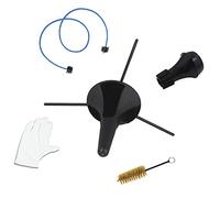 CHICIRIS Kit D'accessoires pour Trompette, Ensemble D'entretien et de Nettoyage avec Support de Trompette, Brosse à Valve, Brosse Serpent, Muets, pour Trompettistes
