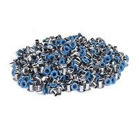 CHICIRIS Kit de 500 œillets en Laiton, œillets Métalliques avec Trou Intérieur de 2 Mm pour Vêtements, Chaussures, Sacs et Loisirs créatifs. (bleu clair)