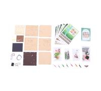 CHICIRIS Kit de Cabane en Bois de Dinosaure, Puzzle 3D en Bois de Pin avec Lumières LED, Boîte à Musique 20 X 19,5 X 19,5 Cm, Modèle d'assemblage de Chalet Forestier pour Adultes et Enfants,
