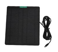 CHICIRIS Kit de compatibilité Universel de Caméra de sécurité Solaire 10W / 5V, Solution d'énergie Durable de Puissance de Sortie Améliorée, Système de Déploiement Rapide pour Les Systèmes de (Black)