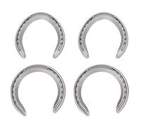 CHICIRIS Kit de Fer à Cheval en Alliage D'aluminium 4 Pièces, Accessoires D'équipement D'équitation Durables Antidérapants et Résistants à l'usure, avec (6 ID : 16,5 mm/0,64 Pouces, circonférence :
