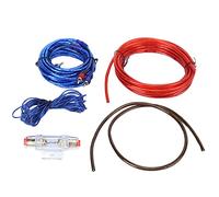 CHICIRIS Kit de Fil d'alimentation d'amplificateur, Kit de Câblage 'ampli en ABS et en Métal pour Audio de Voiture, Noyau à Haute conductivité, Conduits Anti-interférences, Revêtement Résistant à