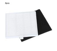 CHICIRIS Kit de Filtre à Charbon Actif de Haute Précision pour Aspirateur V8S Mo E2Q7, Facile à Installer, Garde L'air, 8 écrans Filtrants 8 Charbons Actifs