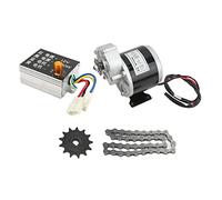 CHICIRIS Kit de Moteur de Scooter électrique 12V 350W Kit de Moteur de Vélo électrique en Alliage d'aluminium avec Contrôleur brossé 3000 Tr/min Engrenage 13T et Chaîne 38 pour Scooters Vélos