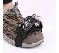 CHICIRIS Kit de Percussions pour Tambourin à Pied avec 4 Paires de Clochettes en Nylon pour Adultes et Enfants, Conception Ergonomique en Métal ABS pour un Son Brillant et un Port Confortable dans