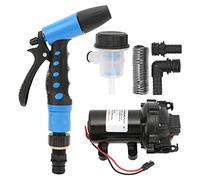 CHICIRIS Kit de Pompe de Lavage 24 V, 5,0 GPM, Pompe de Lavage de Pont, 70 PSI, Plastique Technique, Auto-amorçante avec Pistolet Pulvérisateur Réglable, Protection Thermique pour Bateau,