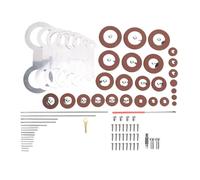 CHICIRIS Kit de Réparation de Saxophone Alto, Ensemble D'outils de Remplacement de 85 Pièces, Accessoires D'entretien pour Instruments de Musique à Vent, Coussin en Acier Inoxydable et